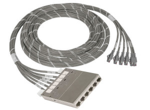 DINTEK 5mtr Cat.6A S/FTP RJ45 - Cassette Pre-terminated Cable