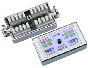 DINTEK Cat.6 Inline Block to Block Type Shielded Coupler