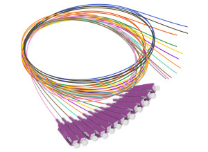 OM4 Fiber Optic SC Pigtail (12 Color Pack)