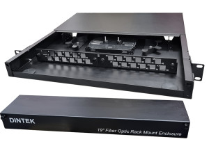 1U - Fixed Fiber Enclosure Tray - With LC Plates