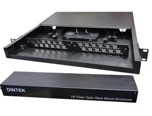 1U - Fixed Fiber Enclosure Tray - With LC Plates