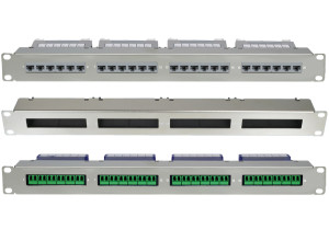 1U Blank 4 Slot ezi-PANEL for Fiber & Copper Cassettes
