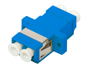 OS2 Duplex LC UPC Adapter - Unshuttered With Flange