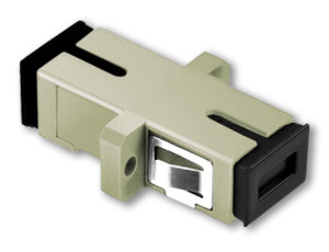 OM2 Simplex SC Adapter - Unshuttered With Flange