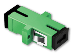 OS2 Simplex SC APC Adapter - Unshuttered With Flange