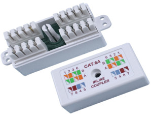 DINTEK Cat.6A Inline Block to Block Type Unshielded Coupler