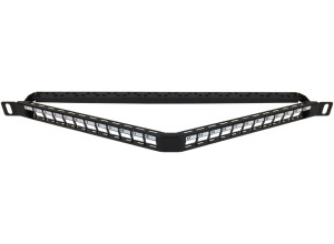 DINTEK 0.5U UTP Angled Unloaded Patch Panel