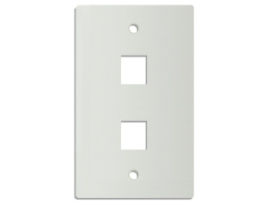 DINTEK 2 Port Wall Plate US Style (White)	