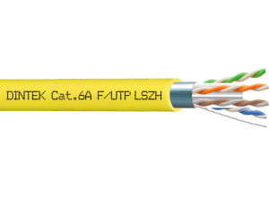 PowerMAX+ 4P Cat.6A F/UTP 23AWG LSZH Dca Cable - Yellow